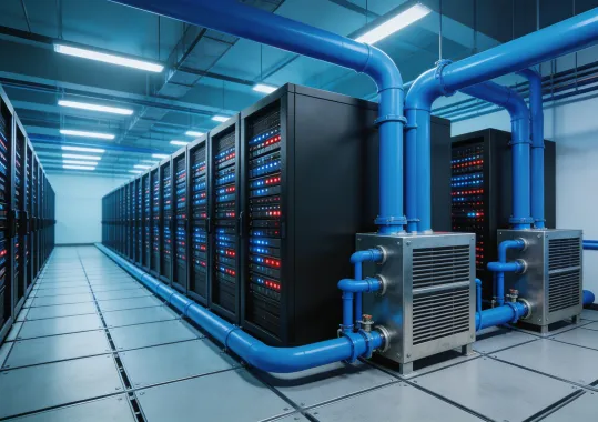 Heat exchangers in data center cooling system