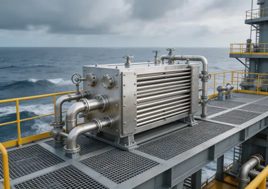 Marine grade heat exchanger for offshore application
